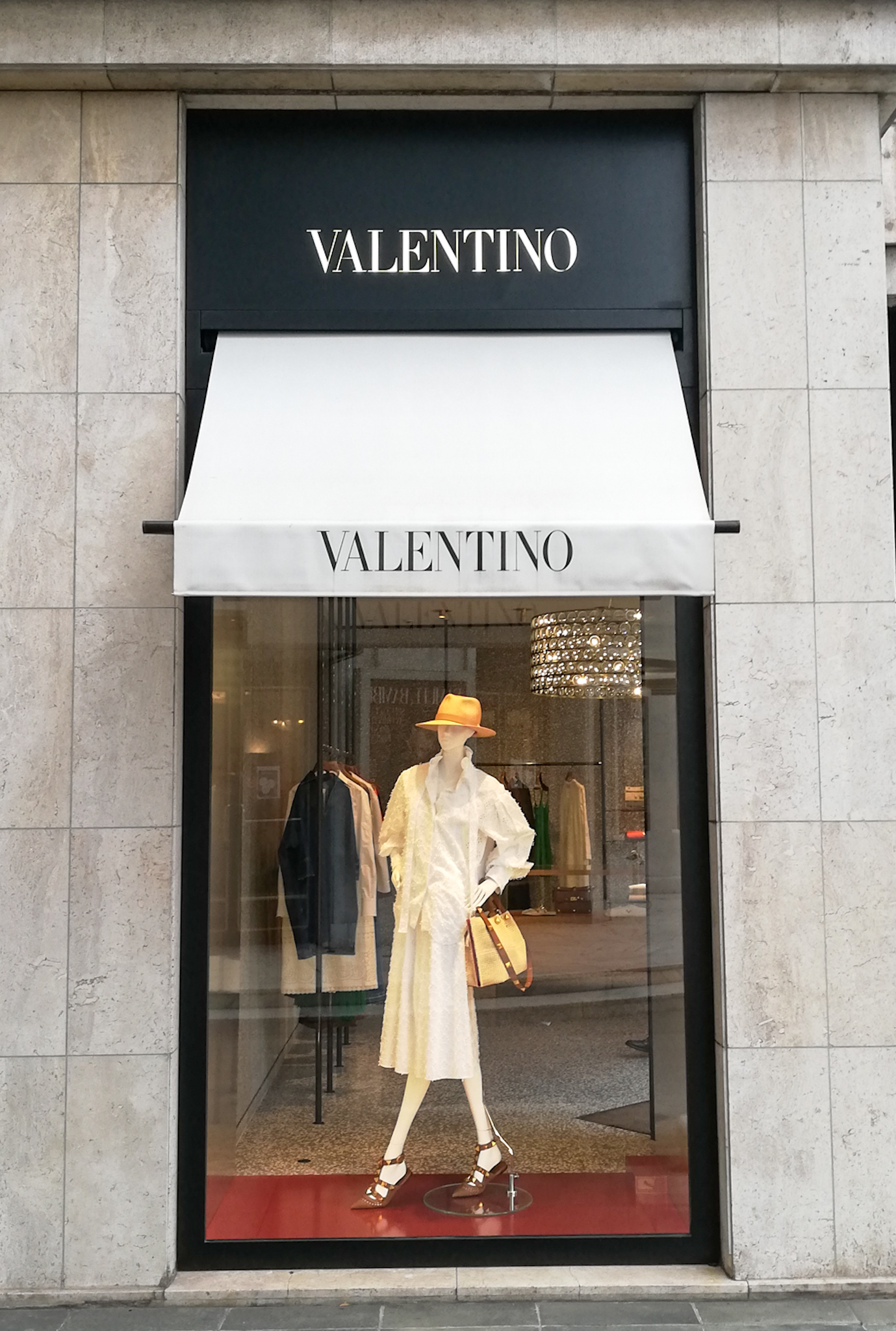 What was new in February? Valentino. Avenue Montaigne